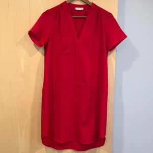 💕 Red Lush shirt dress